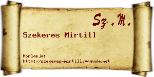 Szekeres Mirtill névjegykártya